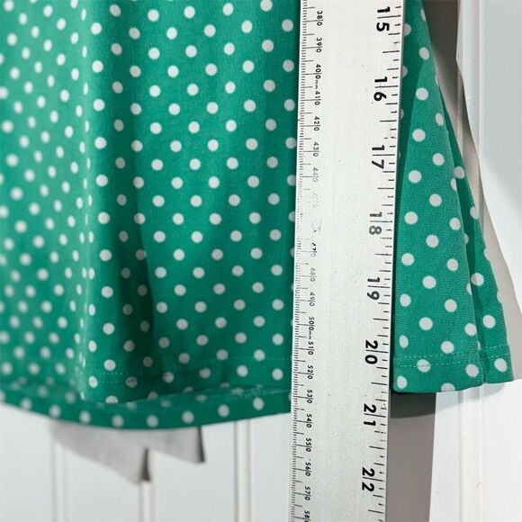 Wet Seal Green White Polka Dot Tie Back Top Medium Y2K 90s Vintage Made in USA - Picture 4 of 8